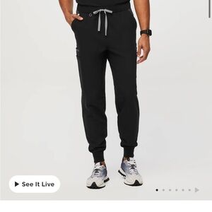 Men's Black Jogger Pants TANSEN DOUBLE UTILITY Figs (NEW WITH BAG AND TAGS)